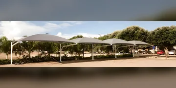 Sombreador para Garagem aplicado em área externa