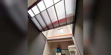 Telhado de Policarbonato para Area Externa: aplicação 2
