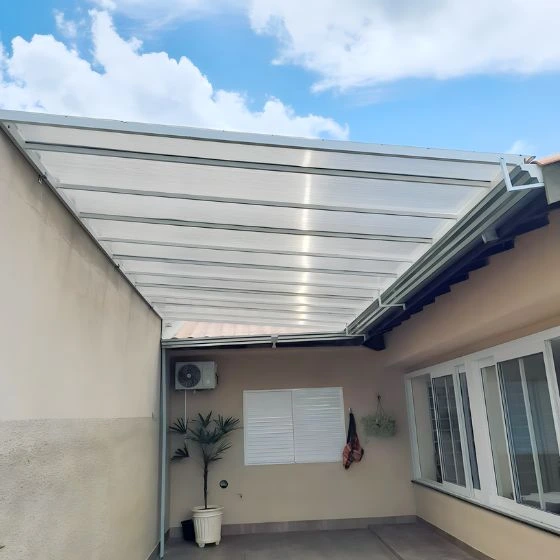 Telhado de Policarbonato com Visual Moderno em Itupeva premium - Toldos Forte