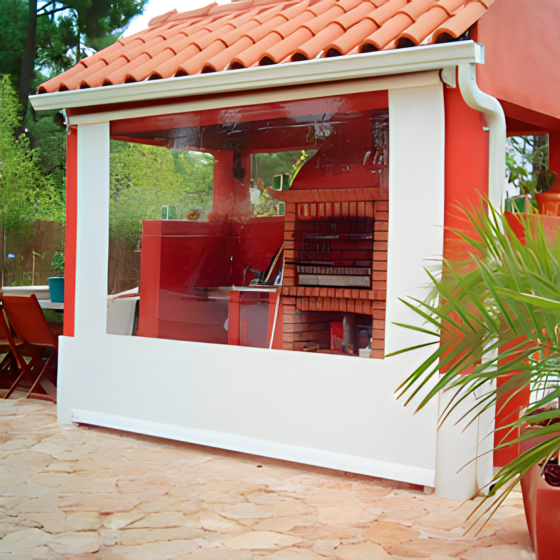 Uso comercial de Toldo com Tela Screen em Jandira - Toldos Forte