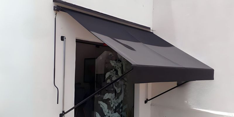 Toldo cortina com braço articulado