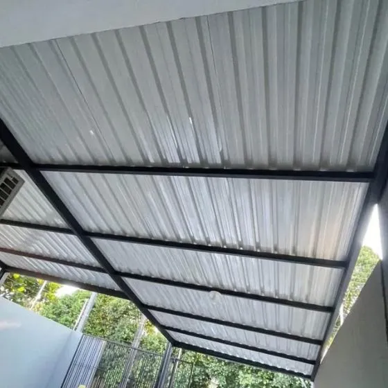Telha metálica simples — Cobertura com Telha Galvanizada para Comércio em Itapetininga (SP)